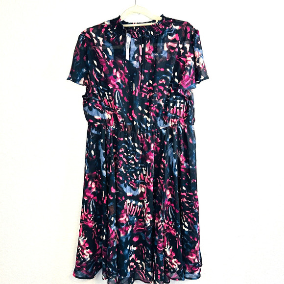 Torrid Black Colorful Dress - Picture 2 of 7